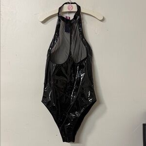 Black Halter Bodysuit